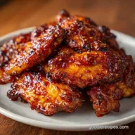 Crispy Bourbon Glazed Chicken Wings