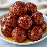 Bourbon Glazed Cocktail Meatballs for 8