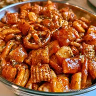Cheddar Chex Mix in 55 Minutes