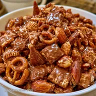 Chocolate Pumpkin Chex Mix in 25 Minutes