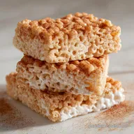 Churro Rice Krispie Treat with Cinnamon - No-Bake