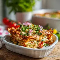 Vegetable Lasagna With White Sauce