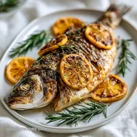 Grilled Whole Sea Bass for 4 Servings