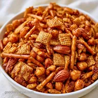 Recipe for Healthy Chex Mix for 12 Servings