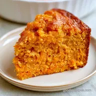 Healthy Sweet Potato Cake with Yogurt Glaze