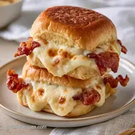 Hot Brown Sliders with Mornay Sauce