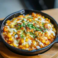 Korean Corn Cheese with Mozzarella for 4 Servings
