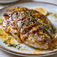 Lemon Olive Oil Grilled Fish with Garlic