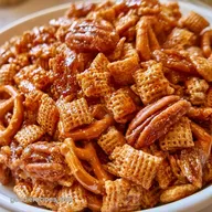 Maple Chex Mix with Pecans