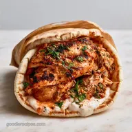 Mediterranean Chicken Pita with Yogurt Marinade