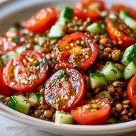 Mediterranean Lentil Salad Meal Prep