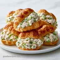 Mini Chicken Salad Croissants: Buttery