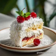 Southern Coconut Cake with Coconut Milk for 12 Servings