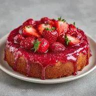 Quick Strawberry Jello Cake: Creamy
