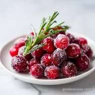 Sugared Cranberries and Rosemary Garnishes in 10 Minutes