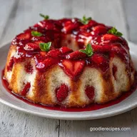 Summer Strawberry Poke Cake for 12