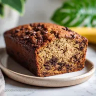 Super Moist Chocolate Chip Banana Bread with Sour Cream