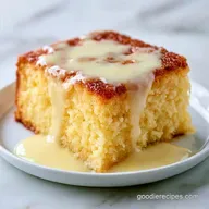 Creamy Vanilla Pudding Poke Cake for 12