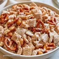 Halloween Chex Mix with White Chocolate