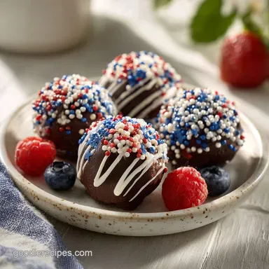 4th of July Truffles: Creamy Oreo Balls in 80 Minutes Recipe Card
