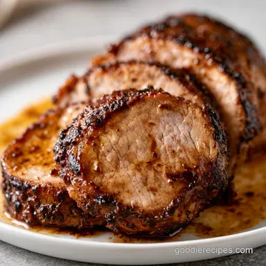 Air Fryer Pork Tenderloin in 25 Minutes Recipe Card