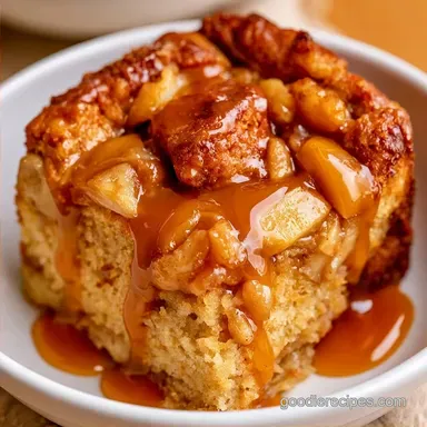 Apple Bread Pudding with Fresh Apples
