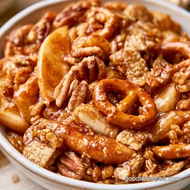 Apple Cinnamon Chex Mix for 24 Servings Recipe Card