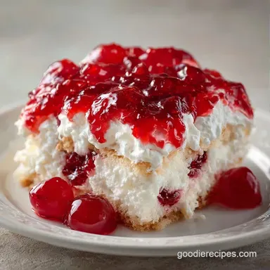 Authentic Jello Poke Cake for 12 Servings Recipe Card