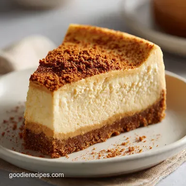 Biscoff Cheesecake with Biscoff Crust Baked for 12 Servings