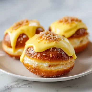 Baked Creme Brulee Donuts in 35 Minutes: Caramelized Result