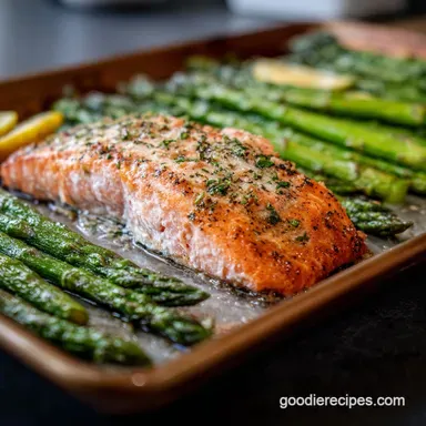 Best Baked Salmon with Asparagus Recipe in 20 Minutes Recipe Card