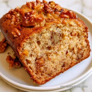 Banana Banana Nut Bread with Brown Sugar