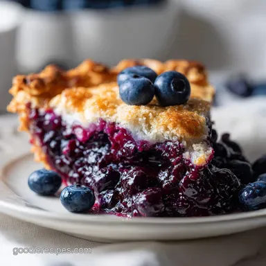 Blueberry Pie Recipe: Crisp Crust & Jammy Filling