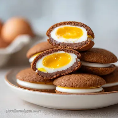 Cadbury Egg Cookies with Brown Butter Recipe Card