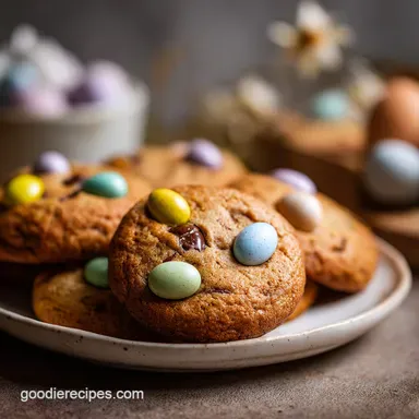Cadbury Egg Cookies with Brown Butter