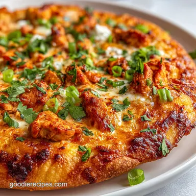 Buffalo Chicken Pizza in 32 Minutes Recipe Card