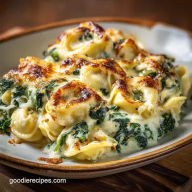 Cheesy Tortellini Spinach Bake in 30 Minutes