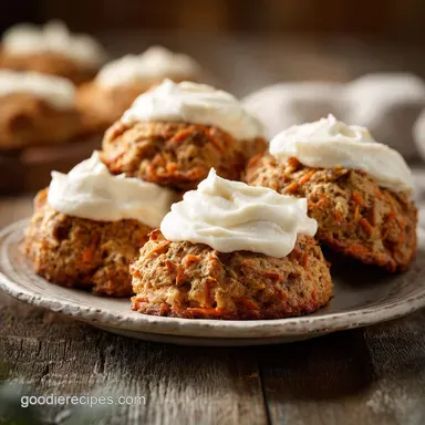 Carrot Cake Cookies with Cream Cheese Frosting Recipe Card
