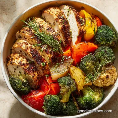 Chicken Meal Prep Bowl with Roasted Vegetables: Make-Ahead for Work