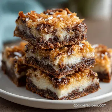 Chocolate Chip Layer Bars for 24 Servings Recipe Card