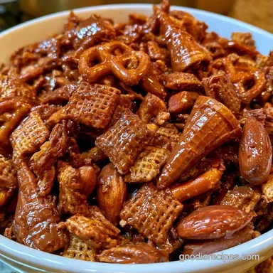 Chocolate Pumpkin Chex Mix in 25 Minutes Recipe Card