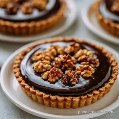 Chocolate Walnut Derby Pie for 8 Servings Recipe Card