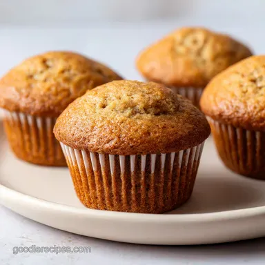 One Bowl Cinnamon Banana Muffins
