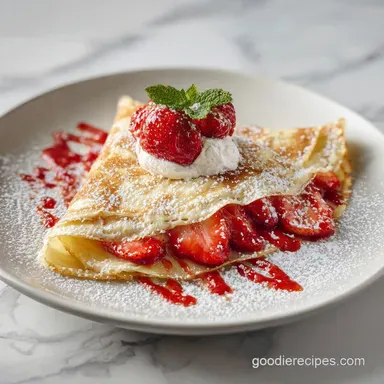 Classic Crepes: A Silky French Crepe Recipe for 11 Servings