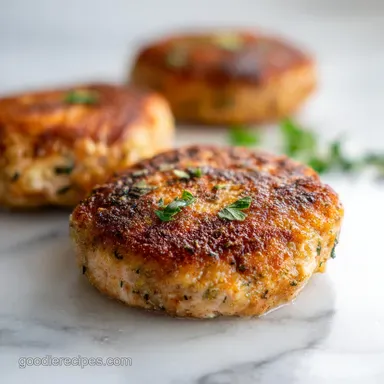 Salmon Patties: Crispy Homemade Meal for 4 Servings