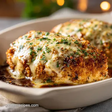 Parmesan Crusted Chicken for 4 Servings with Golden Crust Recipe Card