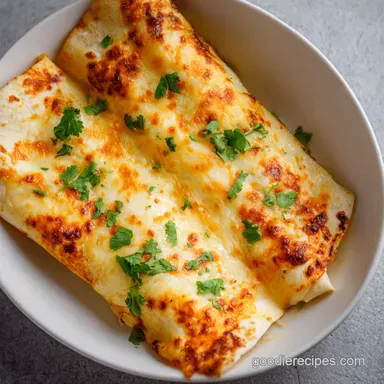 Chicken Enchiladas for 8 Servings Recipe Card