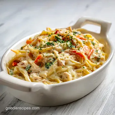 Chicken Tetrazzini with Creamy Mushroom Sauce for 8 Servings