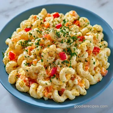 Macaroni Salad with Egg: Creamy Recipe Card