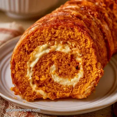 Pumpkin Roll with Cream Cheese Recipe Card